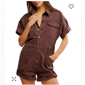 We The Free Brown Jumpsuit
